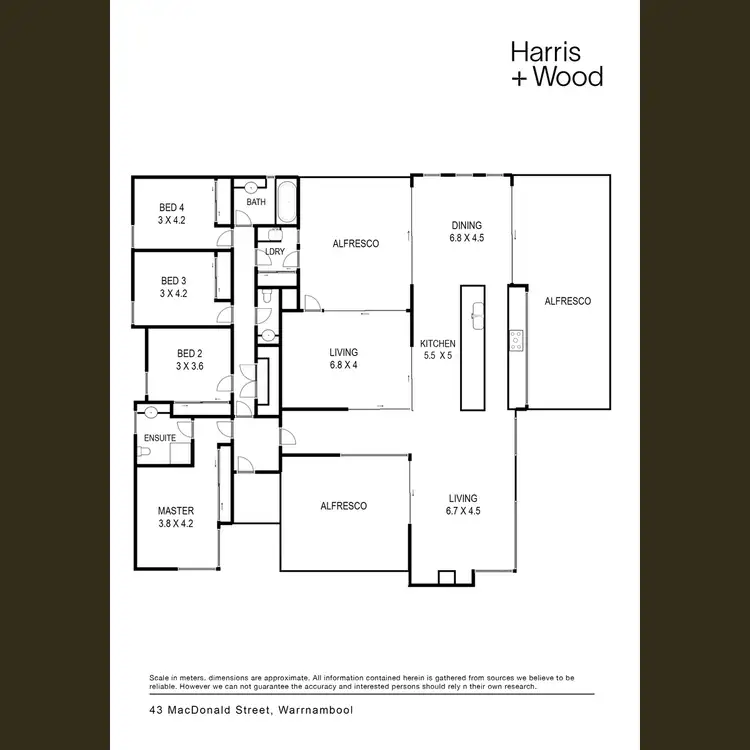 Floorplan of Homely house listing, 43 MacDonald Street, Warrnambool VIC 3280