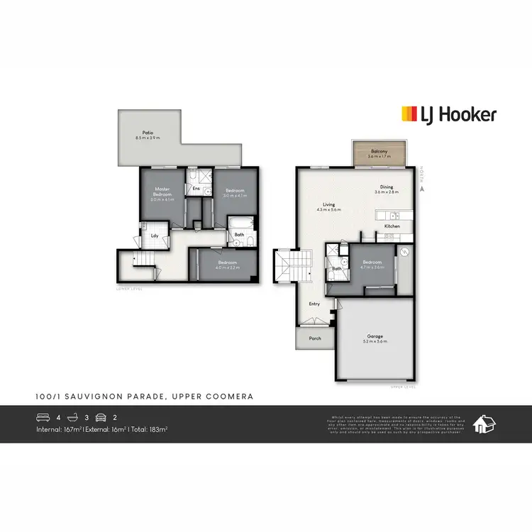 Floorplan of Homely townhouse listing, 100/1 Sauvignon Parade, Upper Coomera QLD 4209