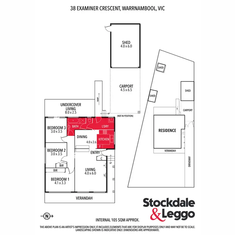 Floorplan of Homely house listing, 38 Examiner Crescent, Warrnambool VIC 3280