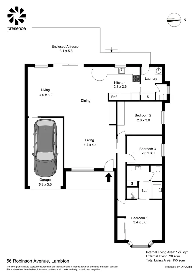 Floorplan of Homely house listing, 56 Robinson Avenue, Lambton NSW 2299