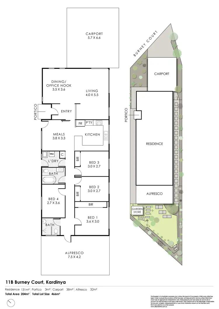 Floorplan of Homely house listing, 11B Burney Court, Kardinya WA 6163