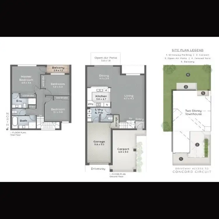 Floorplan of Homely townhouse listing, 21/2 Concord Circuit, Robina QLD 4226