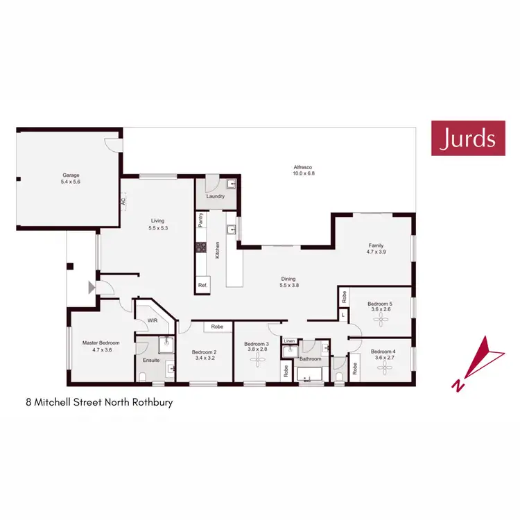 Floorplan of Homely house listing, 8 Mitchell Street, North Rothbury NSW 2335