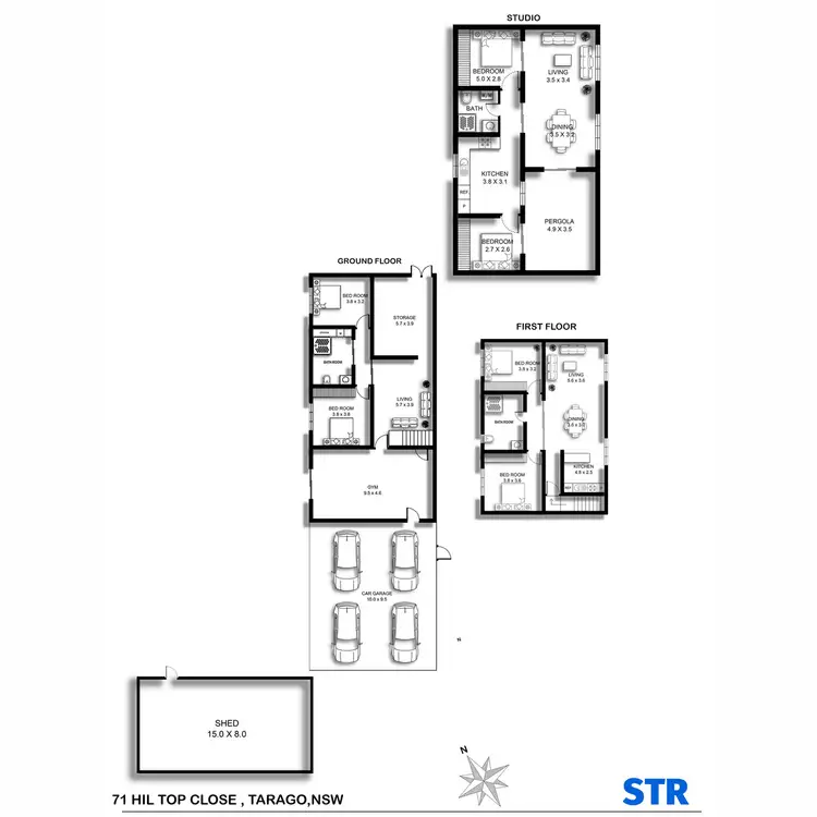 Floorplan of Homely rural property listing, 71 Hilltop Close, Tarago NSW 2580
