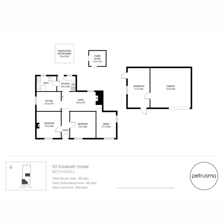 Floorplan of Homely house listing, 30 Elizabeth Street, Bothwell TAS 7030