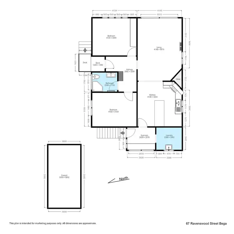 Floorplan of Homely house listing, 67 Ravenswood Street, Bega NSW 2550