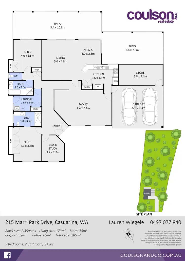 Floorplan of Homely house listing, 215 Marri Park Drive, Casuarina WA 6167