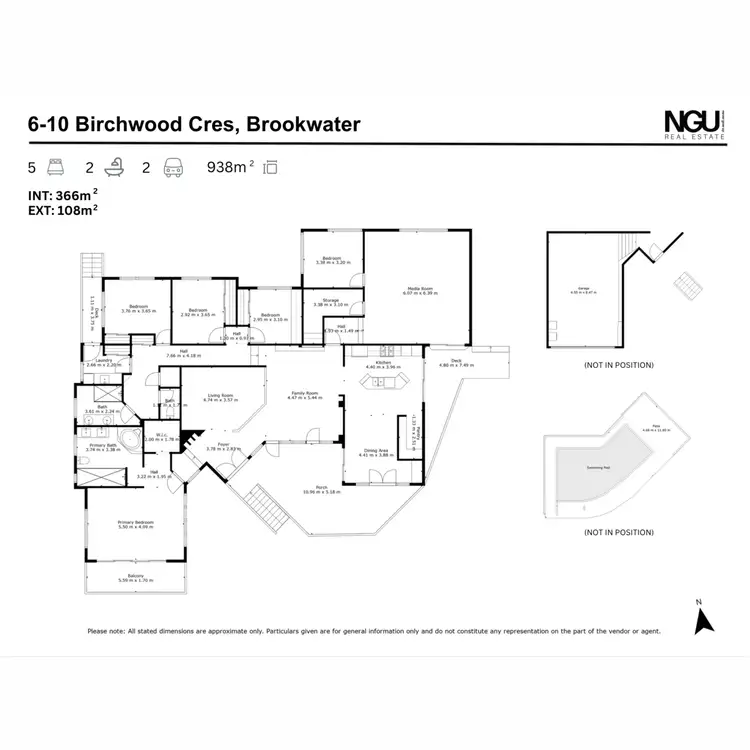 Floorplan of Homely house listing, 6 Birchwood Crescent, Brookwater QLD 4300