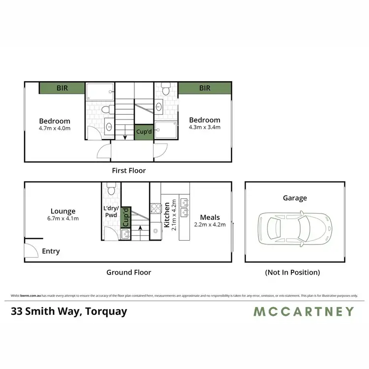 Floorplan of Homely townhouse listing, 33 Smith Way, Torquay VIC 3228