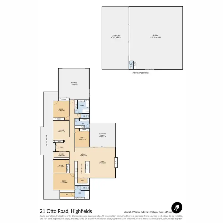 Floorplan of Homely house listing, 21 Otto Road, Highfields QLD 4352