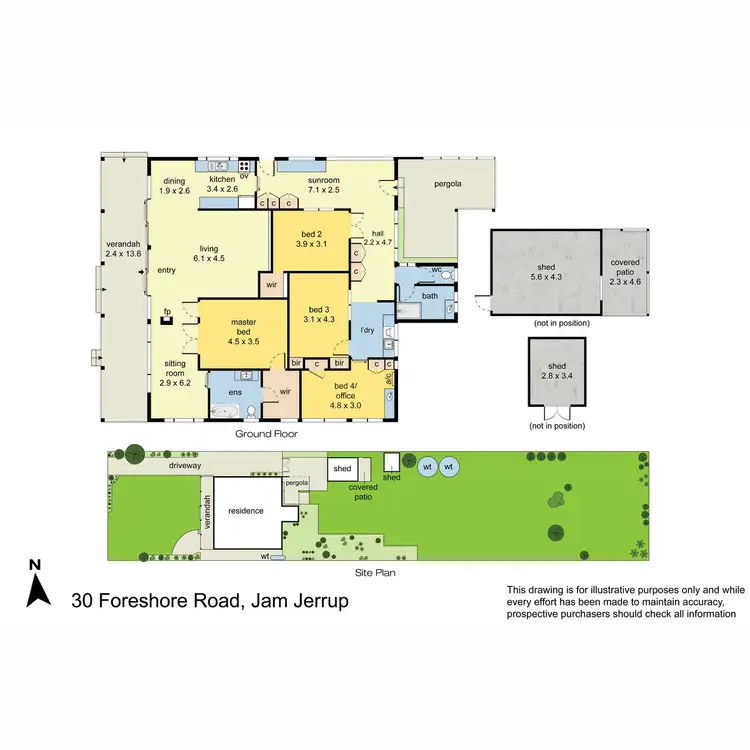 Floorplan of Homely house listing, 30 Foreshore Road, Jam Jerrup VIC 3984