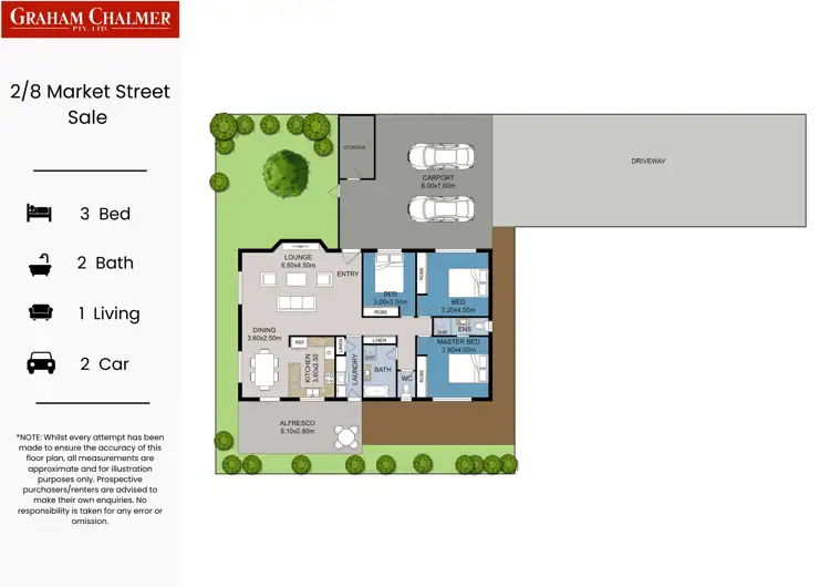 Floorplan of Homely house listing, 2/8 Market Street, Sale VIC 3850