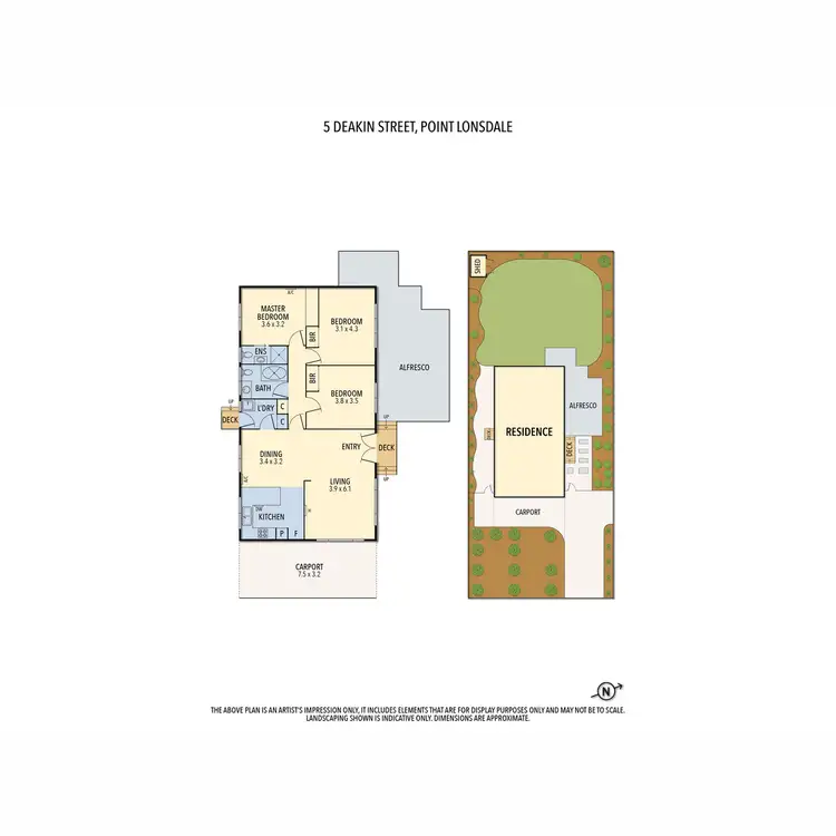 Floorplan of Homely house listing, 5 Deakin Street, Point Lonsdale VIC 3225
