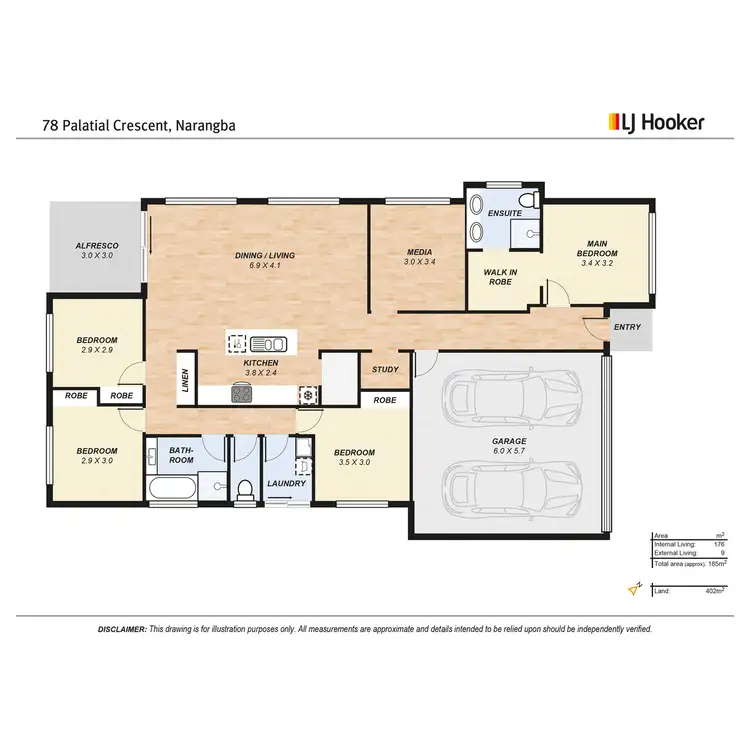 Floorplan of Homely house listing, 78 Palatial Crescent, Narangba QLD 4504