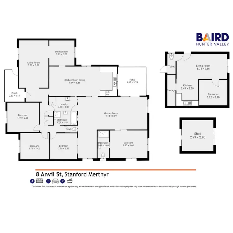 Floorplan of Homely house listing, 8 Anvil Street, Stanford Merthyr NSW 2327