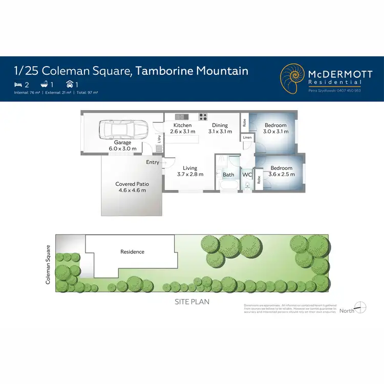Floorplan of Homely semi-detached listing, 1/25 Coleman Square, Tamborine Mountain QLD 4272