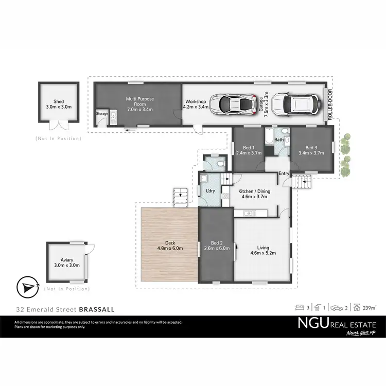 Floorplan of Homely house listing, 32 Emerald Street, Brassall QLD 4305