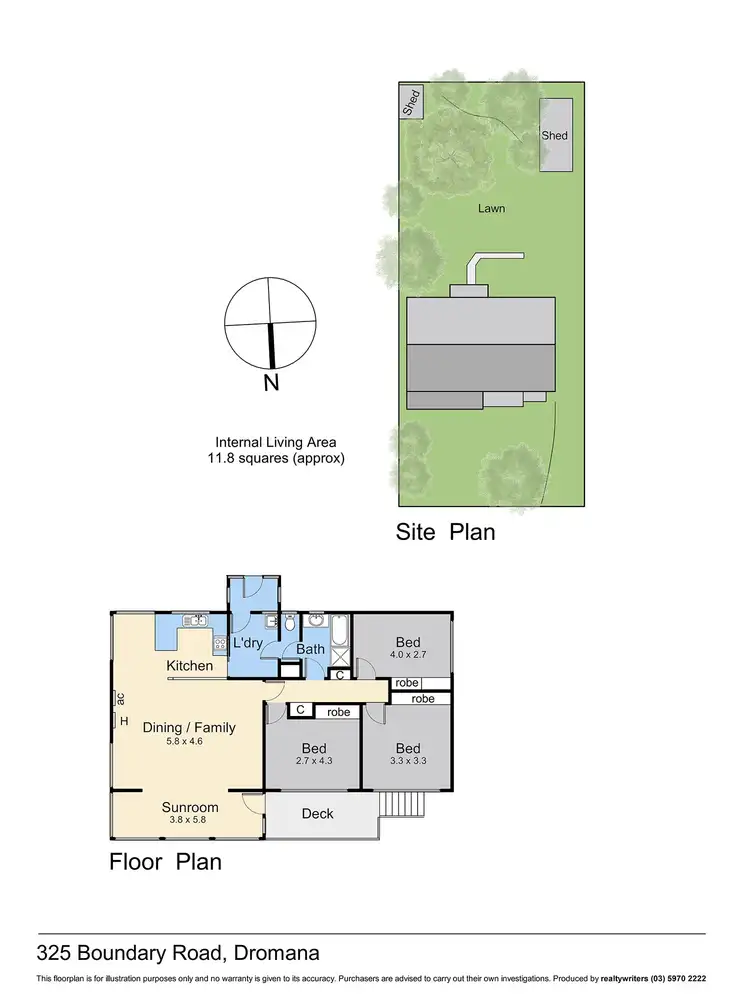 Floorplan of Homely house listing, 325 Boundary Road, Dromana VIC 3936