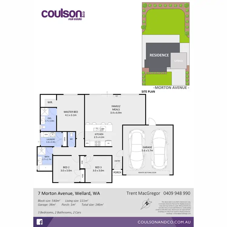 Floorplan of Homely house listing, 7 Morton Avenue, Wellard WA 6170