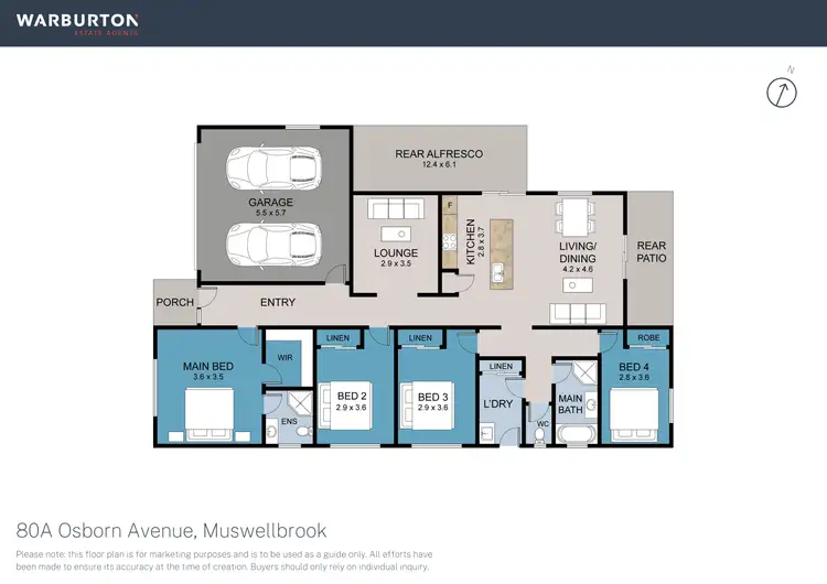 Floorplan of Homely house listing, 80a Osborn Avenue, Muswellbrook NSW 2333