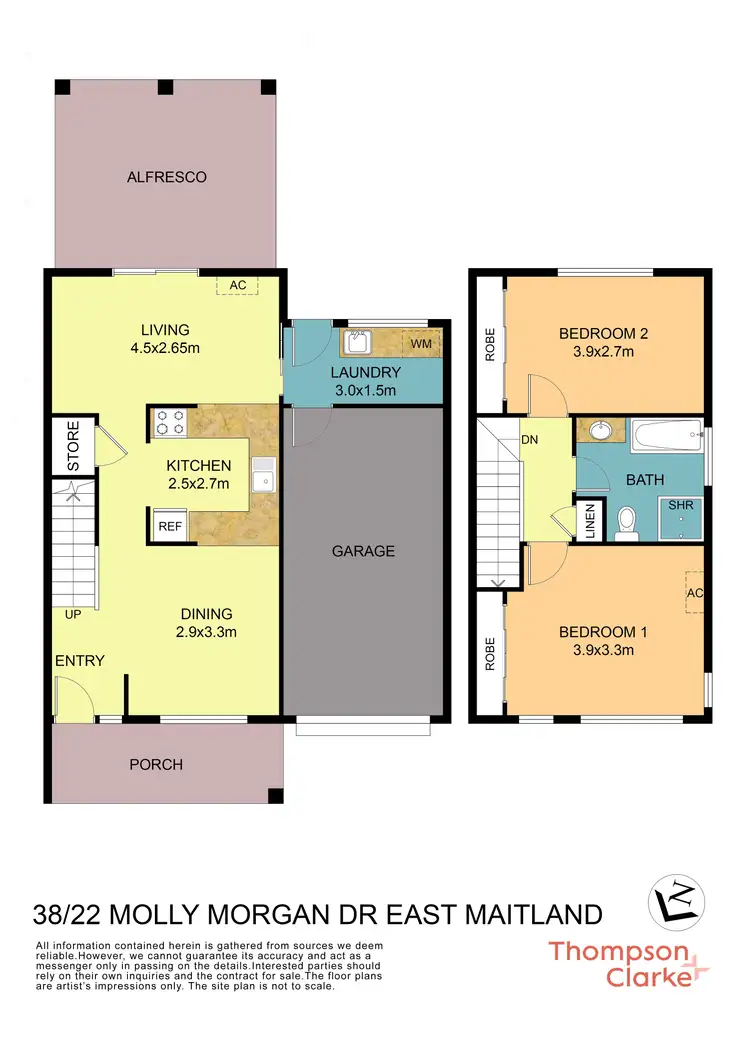 Floorplan of Homely unit listing, 38/22 Molly Morgan Drive, East Maitland NSW 2323