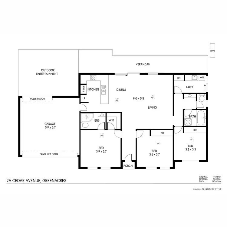 Floorplan of Homely house listing, 2A Cedar Avenue, Greenacres SA 5086