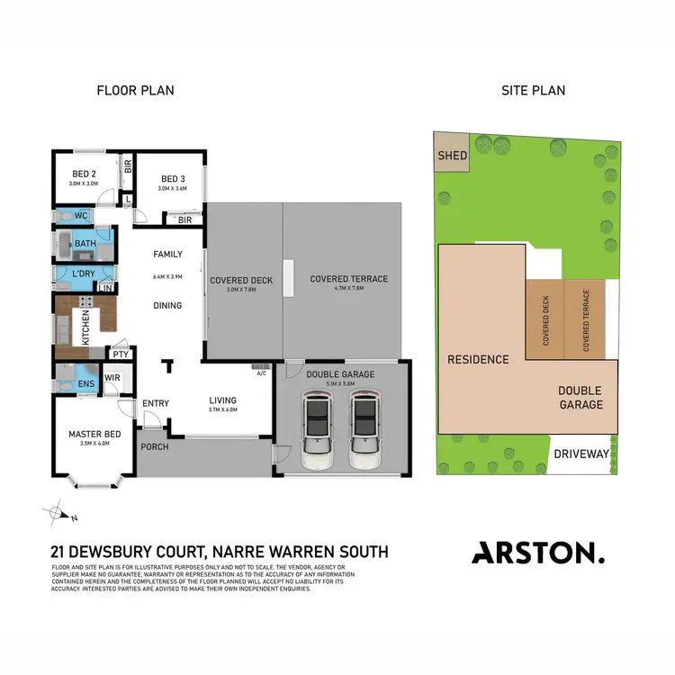 Floorplan of Homely house listing, 21 Dewsbury Court, Narre Warren South VIC 3805