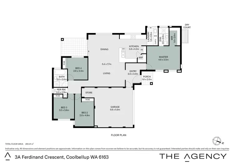 Floorplan of Homely house listing, 3A Ferdinand Crescent, Coolbellup WA 6163