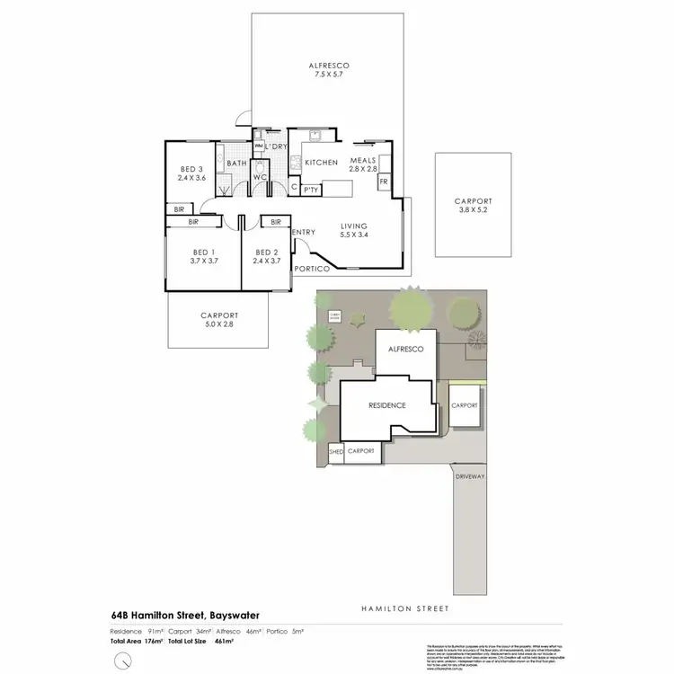 Floorplan of Homely house listing, 64B Hamilton Street, Bayswater WA 6053