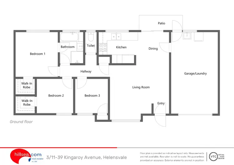 Floorplan of Homely semi-detached listing, 3/11-39 Kingaroy Avenue, Helensvale QLD 4212