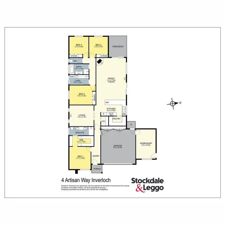 Floorplan of Homely house listing, 4 Artisan Way, Inverloch VIC 3996