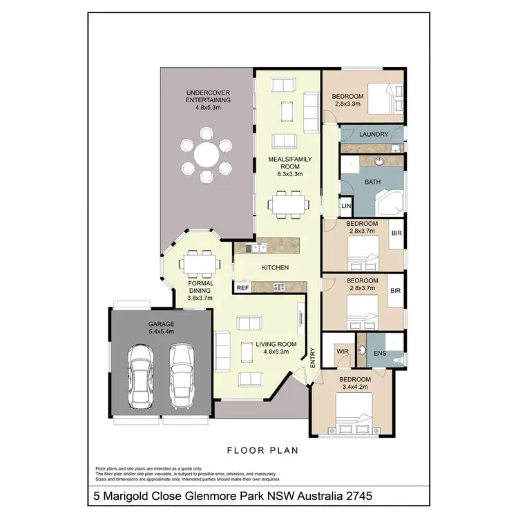 Floorplan of Homely house listing, 5 Marigold Close, Glenmore Park NSW 2745