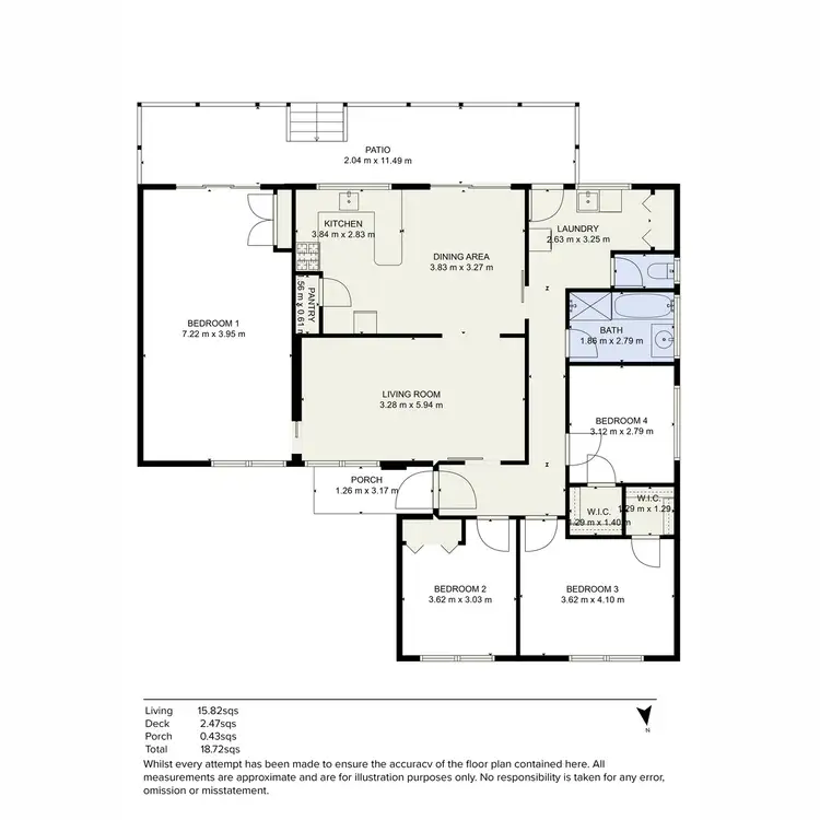 Floorplan of Homely house listing, 186 Albert Road, Warragul VIC 3820