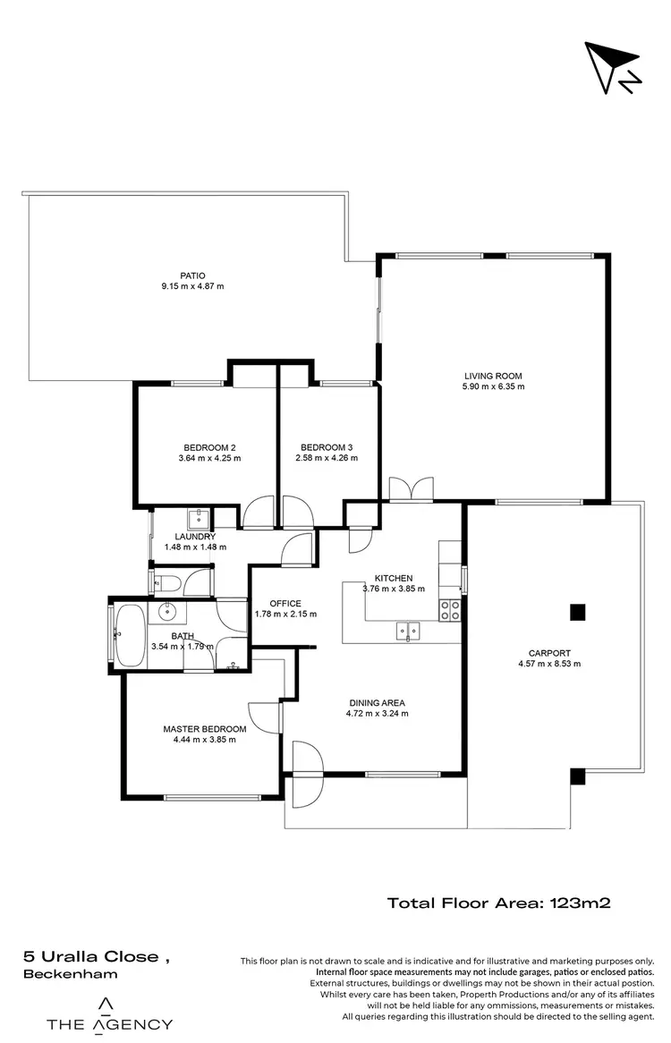 Floorplan of Homely house listing, 5 Uralla Close, Beckenham WA 6107