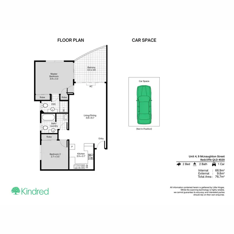 Floorplan of Homely unit listing, 4/9 McNaughton Street, Redcliffe QLD 4020
