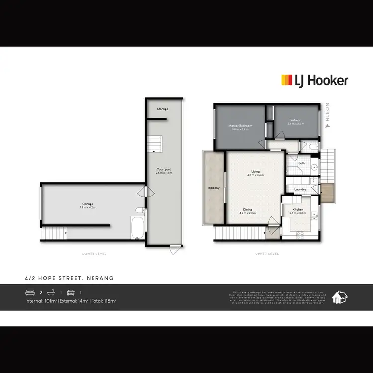 Floorplan of Homely unit listing, 4/2 Hope Street, Nerang QLD 4211
