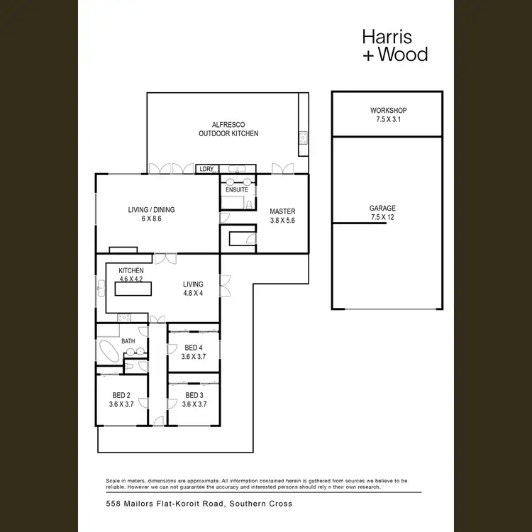 Floorplan of Homely house listing, 558 Mailors Flat-Koroit Road, Southern Cross VIC 3283