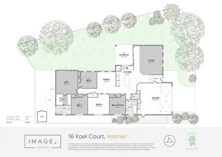 Floorplan of Homely house listing, 16 Koel Court, Warner QLD 4500