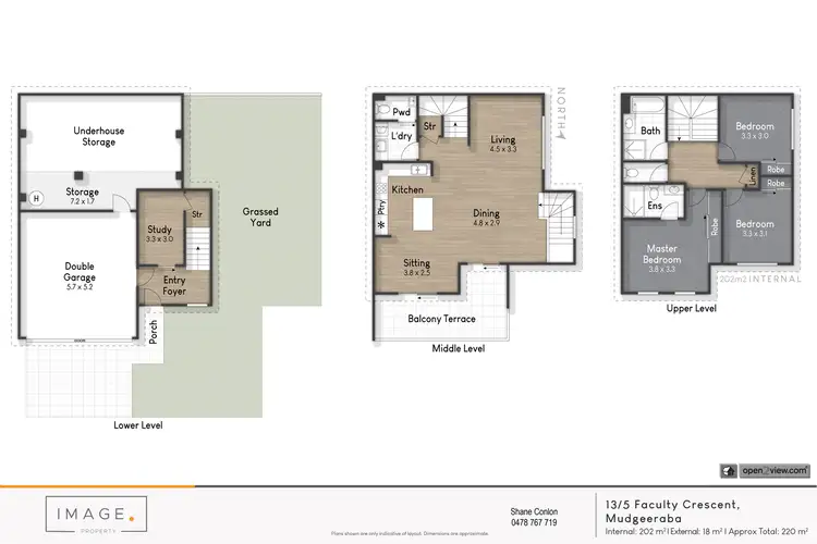 Floorplan of Homely townhouse listing, 13/5 Faculty Crescent, Mudgeeraba QLD 4213