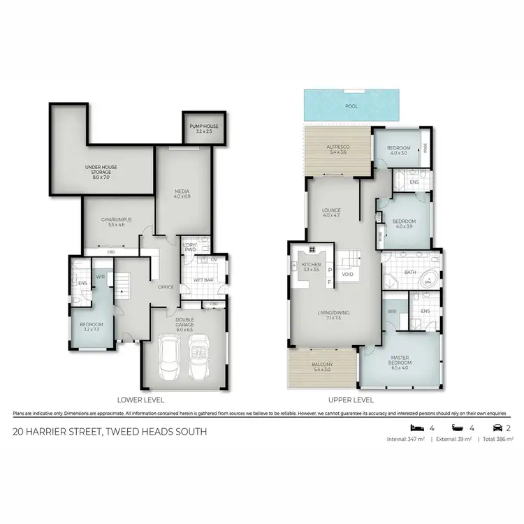 Floorplan of Homely house listing, 20 Harrier Street, Tweed Heads South NSW 2486
