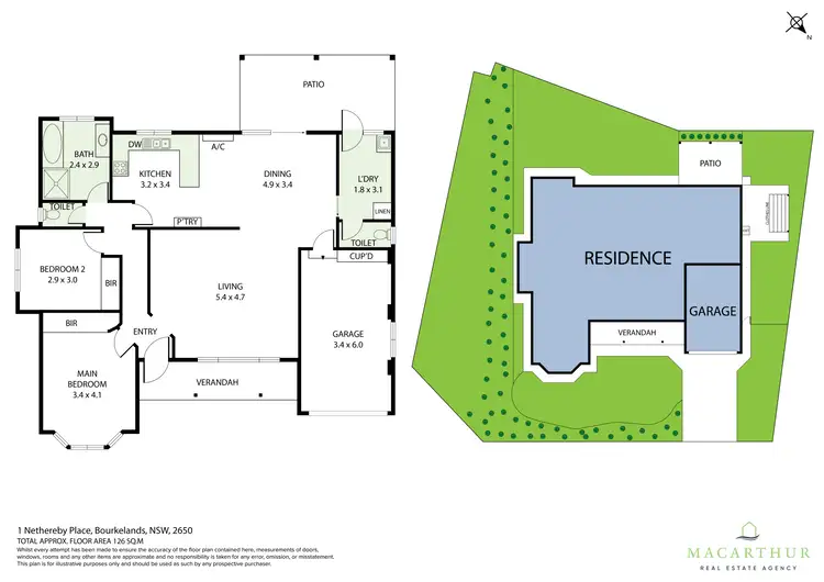 Floorplan of Homely house listing, 1 Nethereby Place, Bourkelands NSW 2650