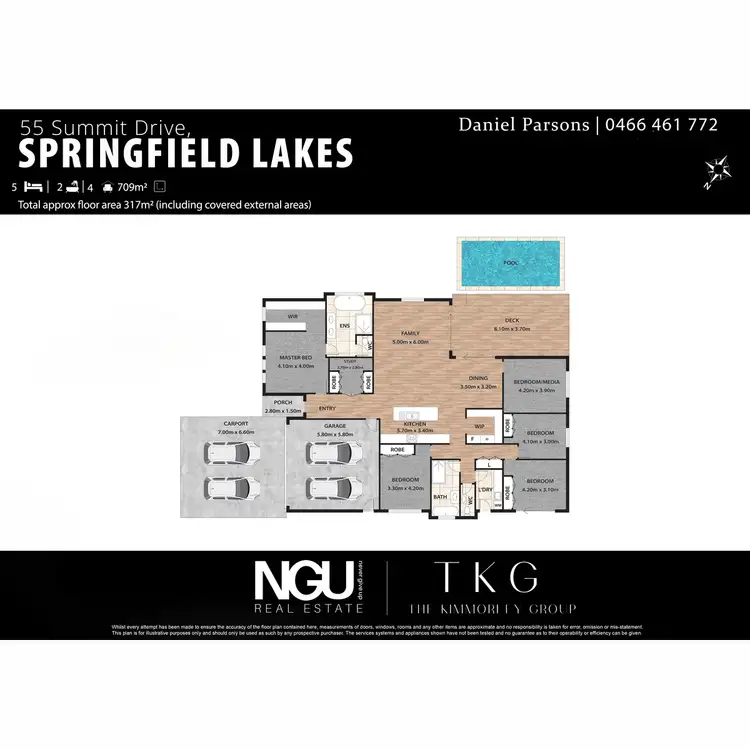 Floorplan of Homely house listing, 55 Summit Drive, Springfield Lakes QLD 4300