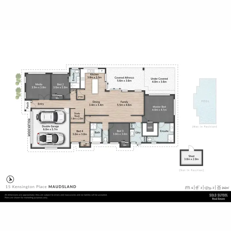 Floorplan of Homely house listing, 15 Kensington Place, Maudsland QLD 4210