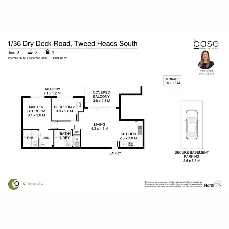 Floorplan of Homely apartment listing, 1/36 Dry Dock Road, Tweed Heads South NSW 2486