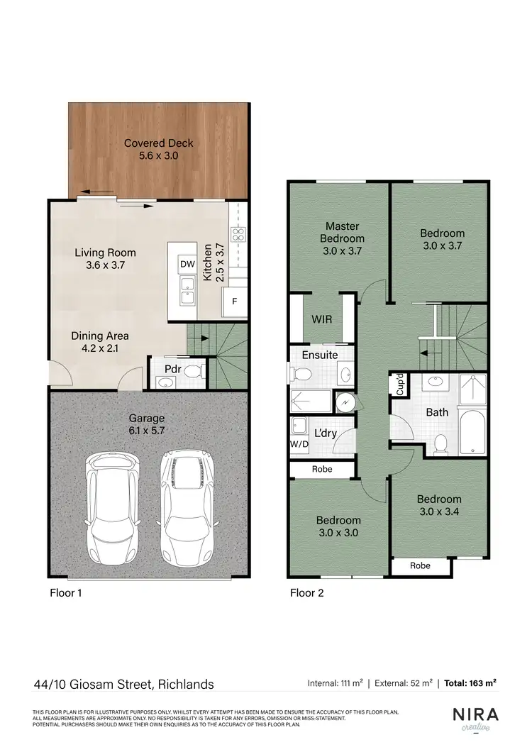 Floorplan of Homely townhouse listing, 44/10 Giosam Street, Richlands QLD 4077
