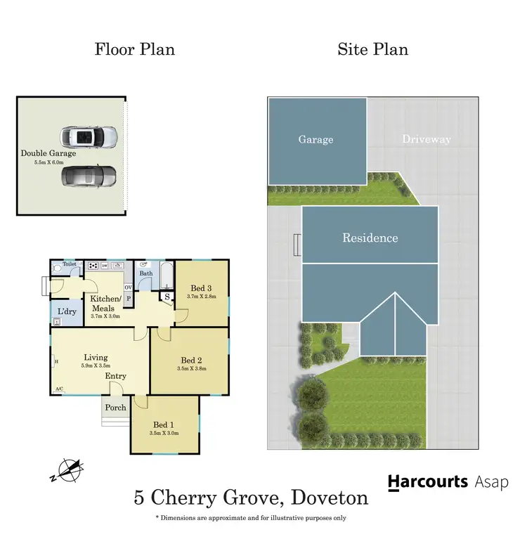Floorplan of Homely unit listing, 5 Cherry Grove, Doveton VIC 3177