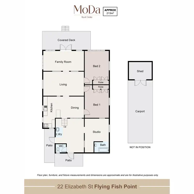 Floorplan of Homely house listing, 22 Elizabeth Street, Flying Fish Point QLD 4860