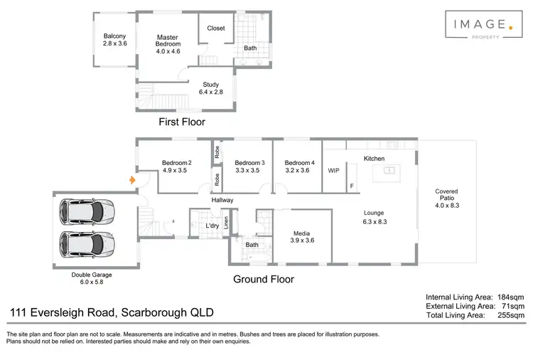 Floorplan of Homely house listing, 111 Eversleigh Road, Scarborough QLD 4020