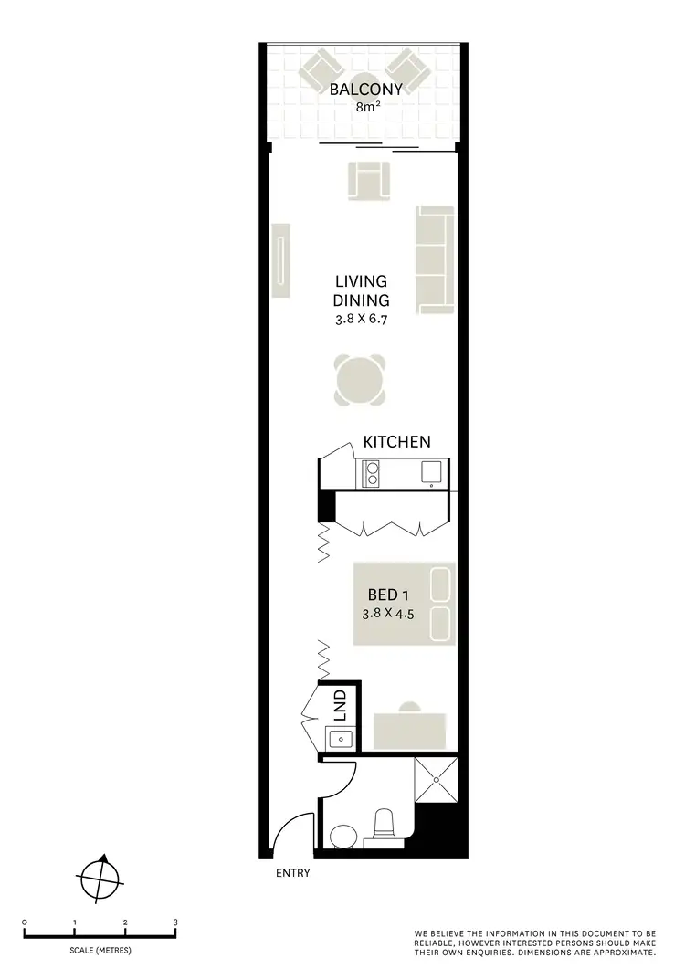Floorplan of Homely apartment listing, 720/8 Central Park Avenue, Chippendale NSW 2008