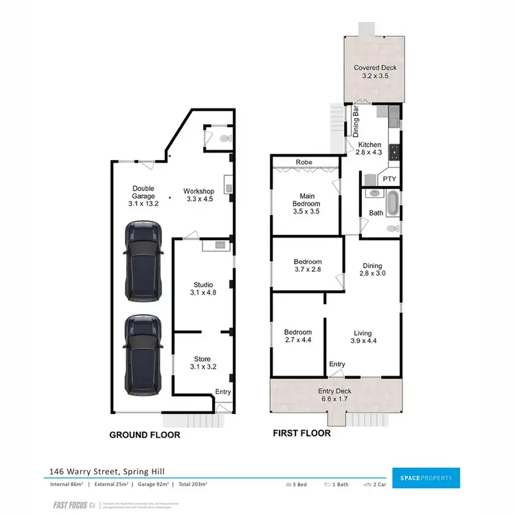 Floorplan of Homely house listing, 146 Warry Street, Fortitude Valley QLD 4006